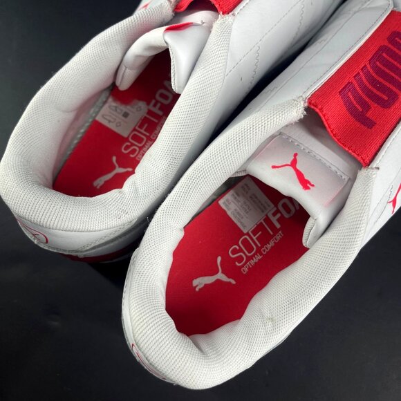 Puma Womens Slip-On Sneakers White/Red/Pink Size 10 - Picture 9 of 10